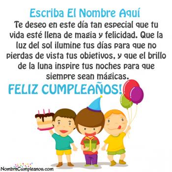 Felicitaciones Deseos De Cumpleaños Con Nombre