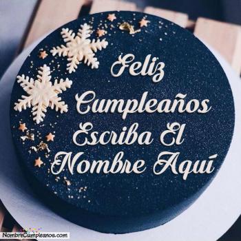 Pastel De Feliz Cumpleaños Con Nombre