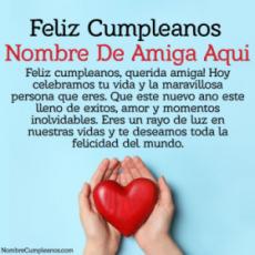 Mensaje De Cumpleaños Para Una Amiga Con Nombre