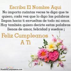 Mensajes De Cumpleanos Bonitos Con Nombre