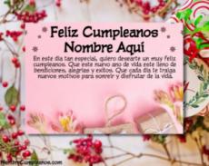 Tarjetas Feliz Cumpleaños Amor Con Nombre